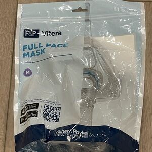 F&P Vitera Full Face Mask Size Medium New Open Package
